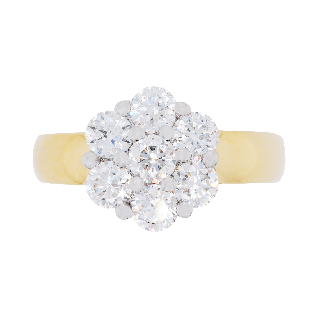 Large Flower Diamond Cluster Ring Dalgleish Diamonds » Dalgleish Diamonds