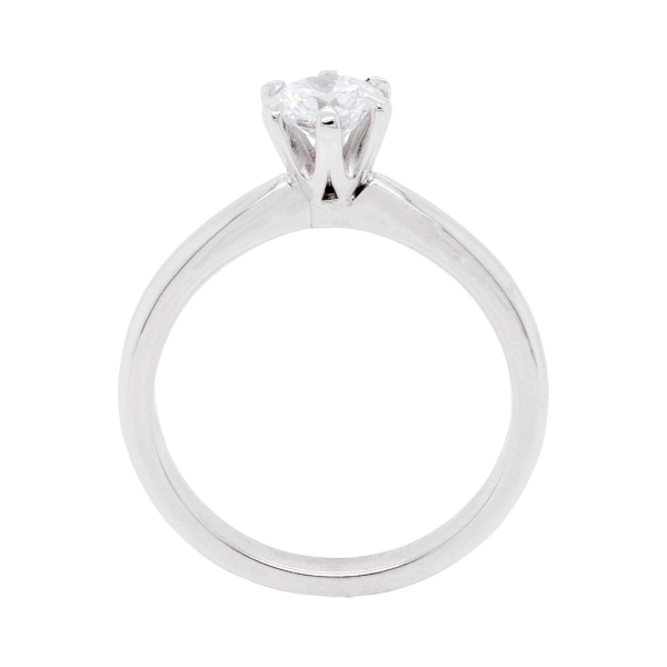 Round Brilliant 6 Claw Diamond Solitaire Ring Front 1083x1083