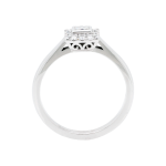 Princess Cut Diamond Halo Ring Front 1083x1083