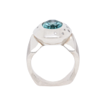 Apatite Diamond Dress Ring White Gold Ring Front 1083x1083