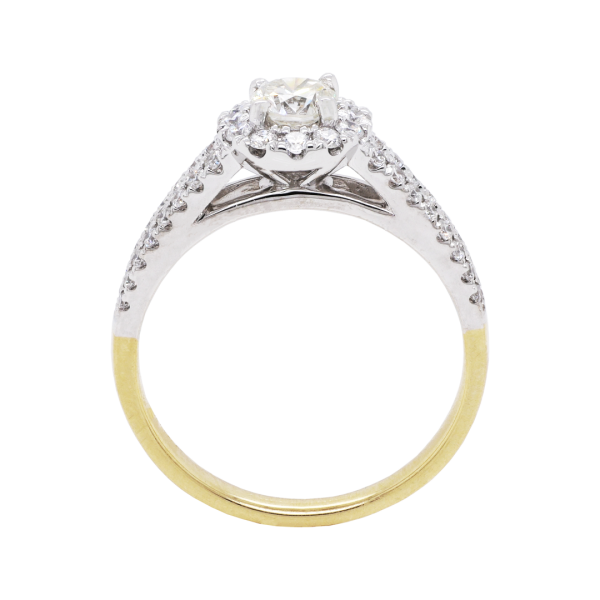 280615 Brilliant Diamond Halo Ring Set Front 1080x1080