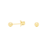 Small Staple Gold Stud Earrings