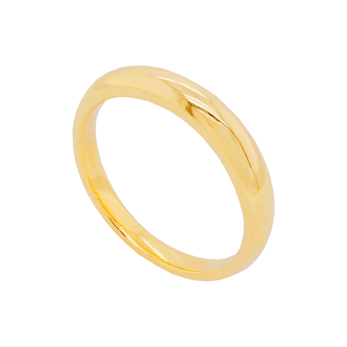 Small Gold Molten Ring