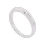 Small Silver Molten Ring