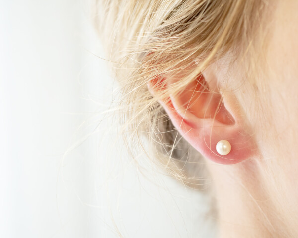 Large Pearl Ball Earrings On Ear 1080x1350