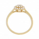 010877 Delicate Diamond Round Cluster Ring Front 1080x1080 copy