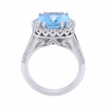 040418 Aquamarine Diamond Halo Ring Front 1080x1080 copy