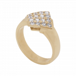 Diamond Shaped Diamond Deco Dress Ring