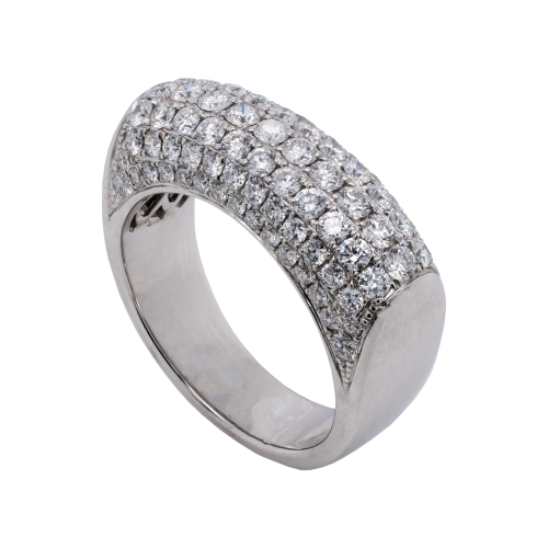 Pavé Diamond Curved Ring