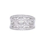 270366 Infinity Pattern Diamond Dress Ring Top 1080x1080