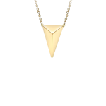 Geometric Triangle 3D Pendant Necklace