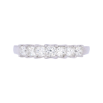 081547 Princess Cut Diamond 7 Stone Wedding Ring Top 1080x1080