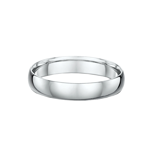 Light Dome Classic 4mm Wide Wedding Ring