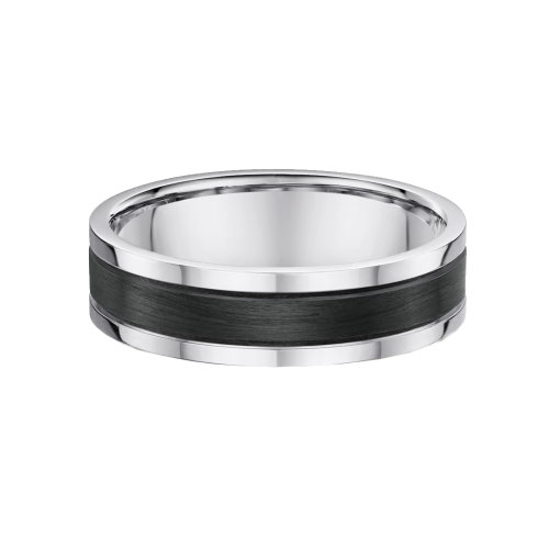 Carbon Fibre Inlay Wedding Ring