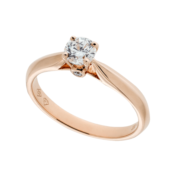 Claw Set Rose Gold Solitaire