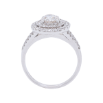 290476 Diamond Double Halo Circle White Gold Ring Front 1080x1080