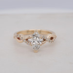 Marquise Diamond Crossover Band Ring