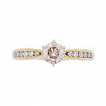 280620 Six Claw Champagne Diamond Solitaire Ring Top 1080x1080 copy