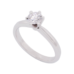 Six Claw Classic Diamond Solitaire Ring