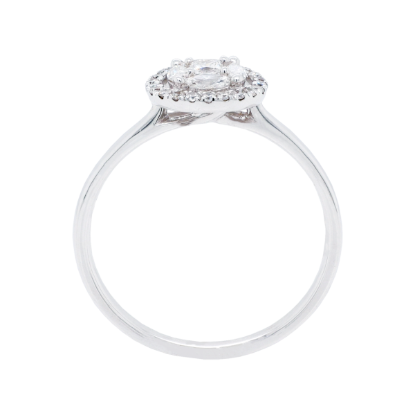 Delicate Diamond Cluster Halo Ring Front 1083x1083