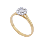 Flower Diamond Cluster Ring