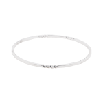 Silver Stacker Twisted Section Bangle