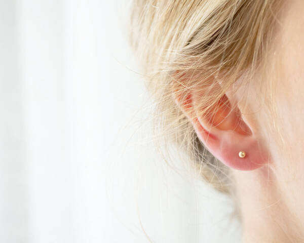 Small Ball Studs Yellow Gold On Ear 1080x1350