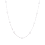 Delicate Silver Ball Chain Necklace