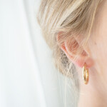 Large Hoop Earrings Yellow Gold On Ear 1080x1350