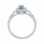 030699 Oval Ceylon Sapphire Milgrain Diamond Halo Ring Front 1080x1080 copy