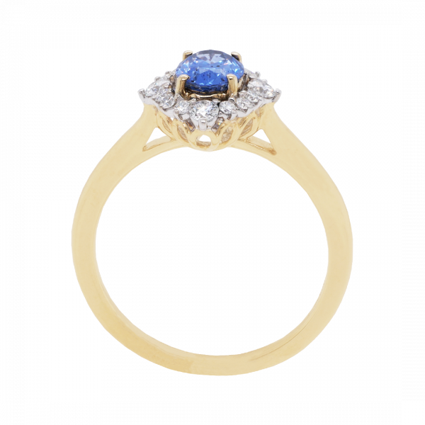 040427 Oval Ceylon Sapphire Sunrise Diamond Halo Ring Front 1080x1080 copy
