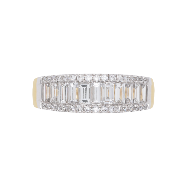 280586 Baguette Diamond Channel Set Dress Ring Top 1080x1080
