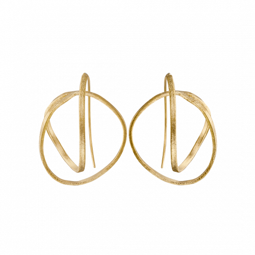 Embolic Gold Large Hook Earrings