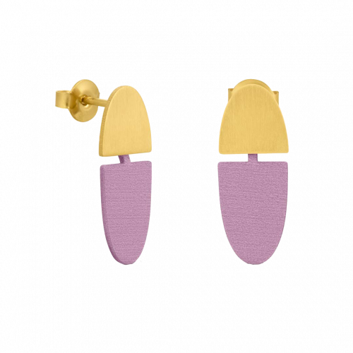 Hana Mauve Small Earrings