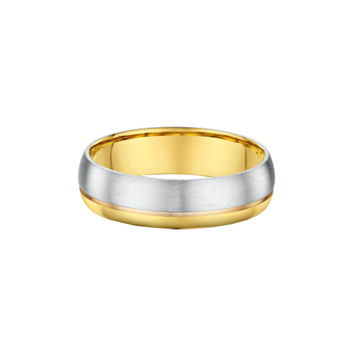 Multi-tone Comfort Fit Men's Wedding Ring