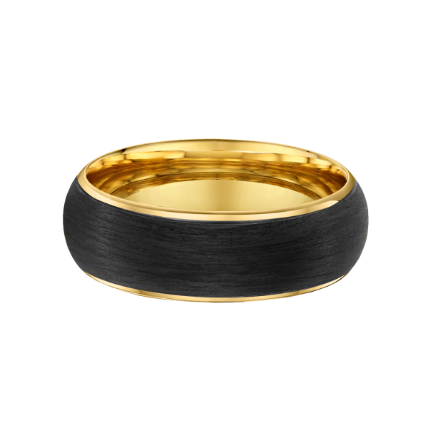 Carbon Fibre Rounded Wedding Ring