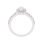 Marquise Diamond Halo Platinum Ring Front 1083x1083