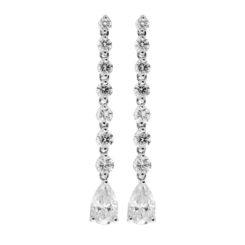 Elegant Diamond Drop Earrings