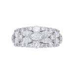 Marquise Diamond Cluster Claw Set Ring Top 1083x1083