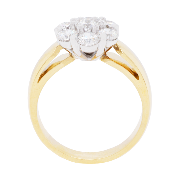 290538 Large Flower Cluster Diamond Ring Front 1080x1080 copy